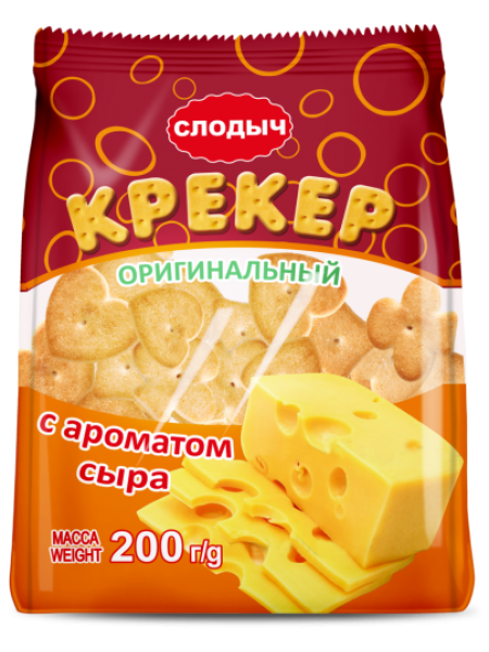 Крекер Оригин. Сыр 200 г Солодыч